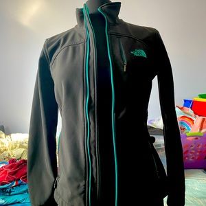 Northface jacket size S colors black and teal